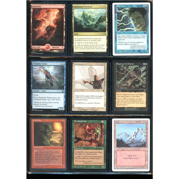 Lot Of 9 Various Magic The Gathering Cards Various Sets & Colors