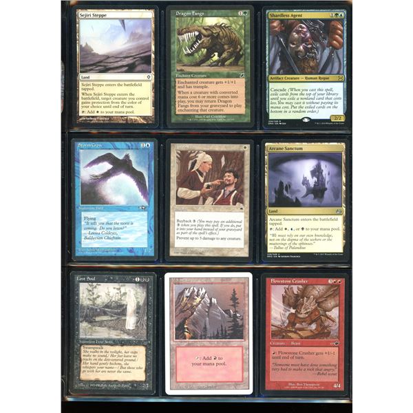Lot Of 9 Various Magic The Gathering Cards Various Sets & Colors