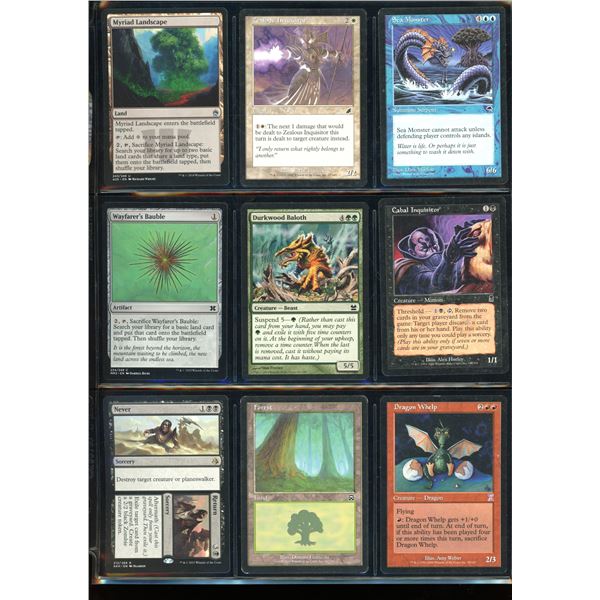 Lot Of 9 Various Magic The Gathering Cards Various Sets & Colors