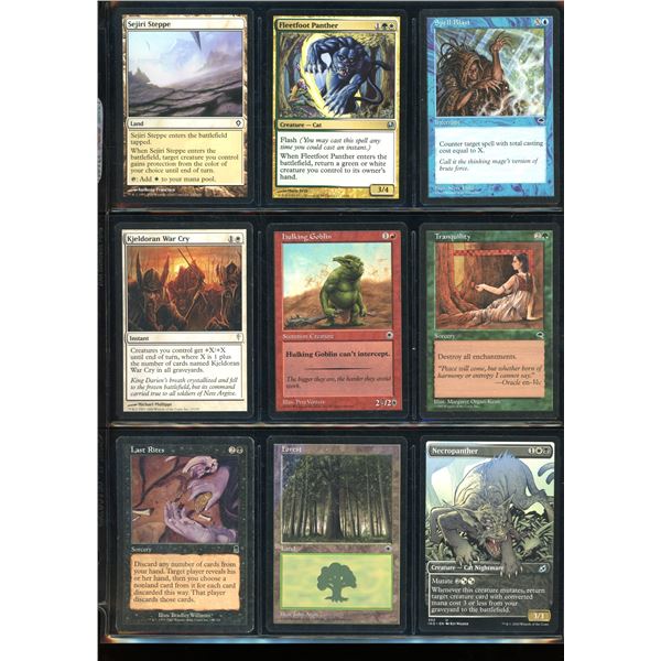 Lot Of 9 Various Magic The Gathering Cards Various Sets & Colors