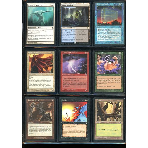 Lot Of 9 Various Magic The Gathering Cards Various Sets & Colors