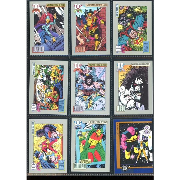 Lot Of 9 Various DC Collector Cards