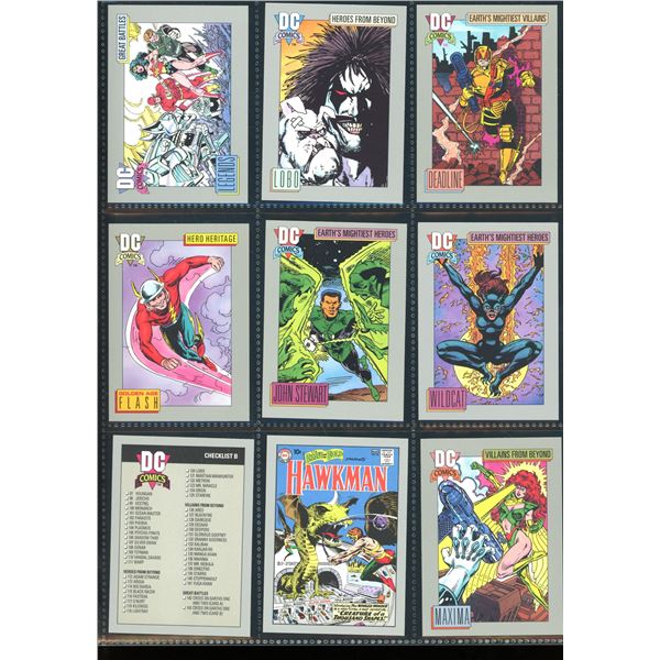 Lot Of 9 Various DC Collector Cards