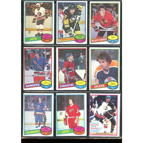 1980-81 OPC O-Pee-Chee Lot Of 9 Vintage Cards Various Teams & Players