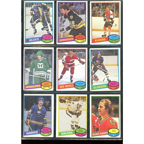 1980-81 OPC O-Pee-Chee Lot Of 9 Vintage Cards Various Teams & Players