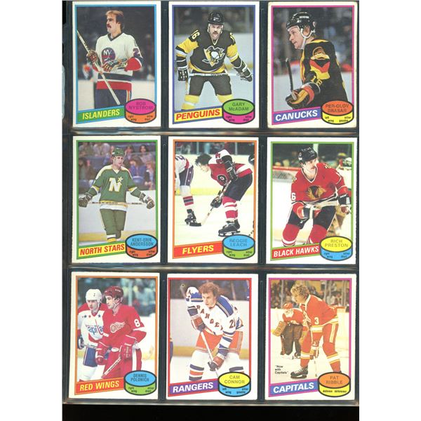 1980-81 OPC O-Pee-Chee Lot Of 9 Vintage Cards Various Teams & Players
