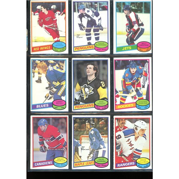 1980-81 OPC O-Pee-Chee Lot Of 9 Vintage Cards Various Teams & Players