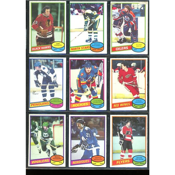 1980-81 OPC O-Pee-Chee Lot Of 9 Vintage Cards Various Teams & Players