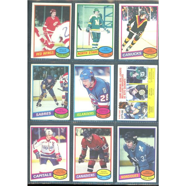 1980-81 OPC O-Pee-Chee Lot Of 9 Vintage Cards Various Teams & Players