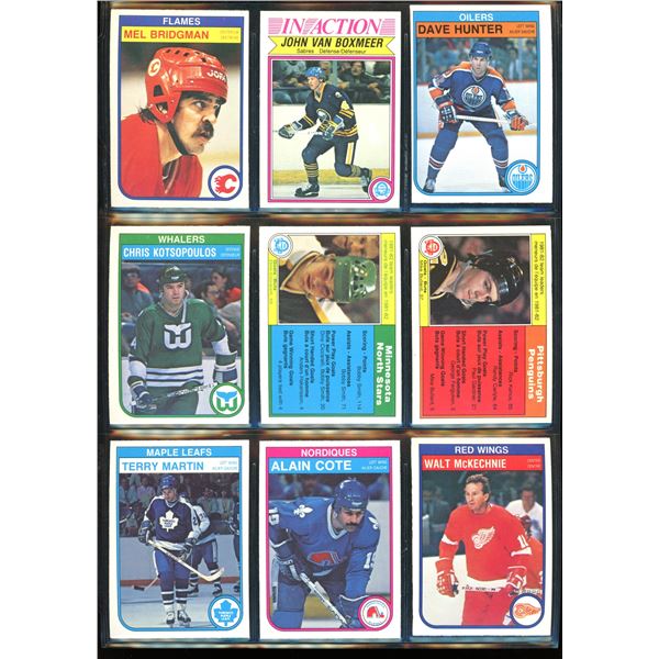1982-83 OPC O-Pee-Chee Lot Of 9 Vintage Cards Various Teams & Players