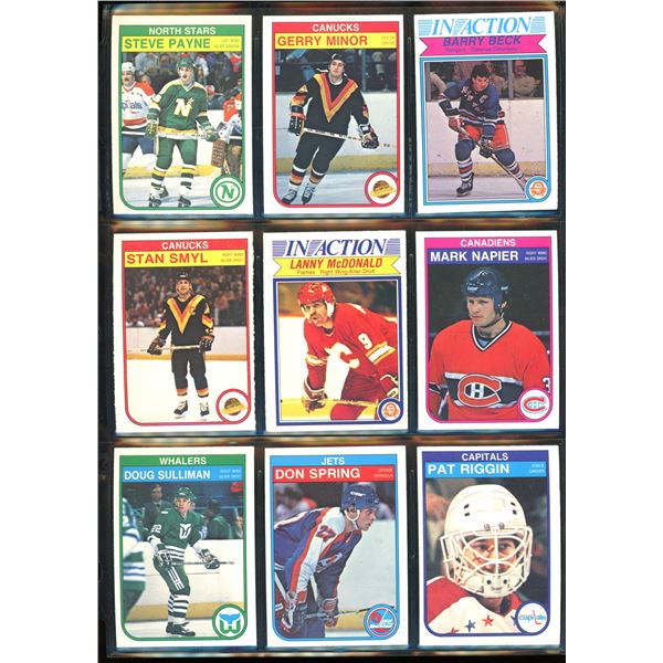 1982-83 OPC O-Pee-Chee Lot Of 9 Vintage Cards Various Teams & Players