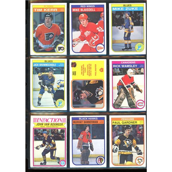 1982-83 OPC O-Pee-Chee Lot Of 9 Vintage Cards Various Teams & Players
