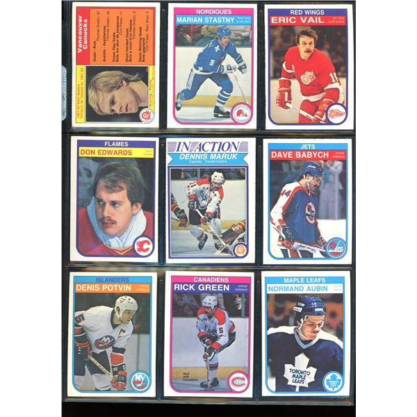 1982-83 OPC O-Pee-Chee Lot Of 9 Vintage Cards Various Teams & Players