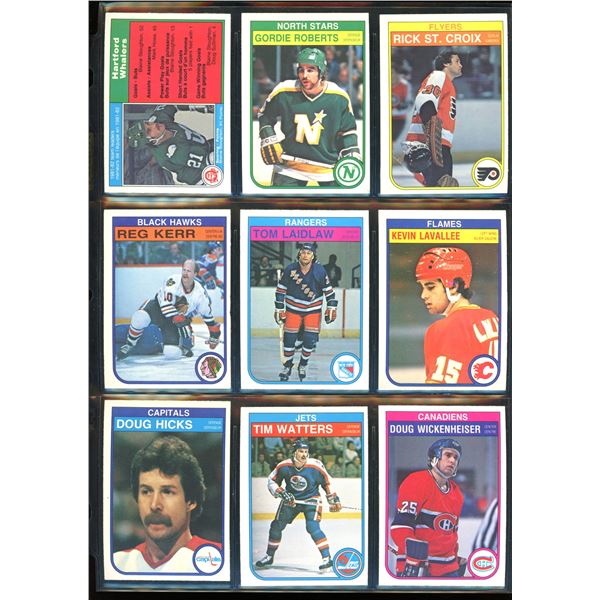1982-83 OPC O-Pee-Chee Lot Of 9 Vintage Cards Various Teams & Players