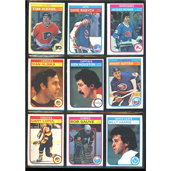 1982-83 OPC O-Pee-Chee Lot Of 9 Vintage Cards Various Teams & Players