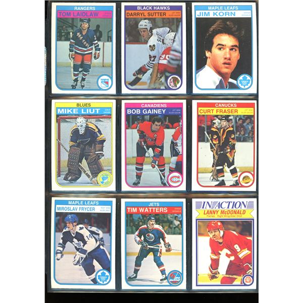1982-83 OPC O-Pee-Chee Lot Of 9 Vintage Cards Various Teams & Players