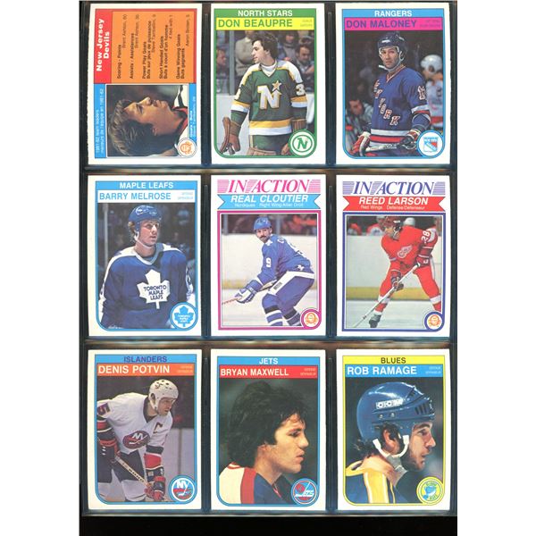 1982-83 OPC O-Pee-Chee Lot Of 9 Vintage Cards Various Teams & Players
