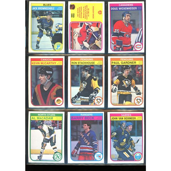 1982-83 OPC O-Pee-Chee Lot Of 9 Vintage Cards Various Teams & Players