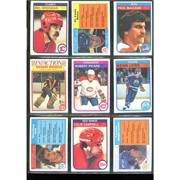 1982-83 OPC O-Pee-Chee Lot Of 9 Vintage Cards Various Teams & Players