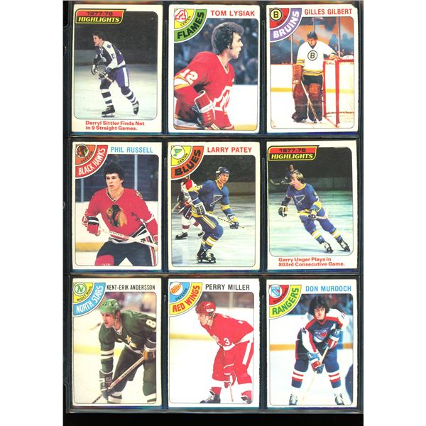 1978-79 OPC O-Pee-Chee Lot Of 9 Vintage Cards Various Teams & Players