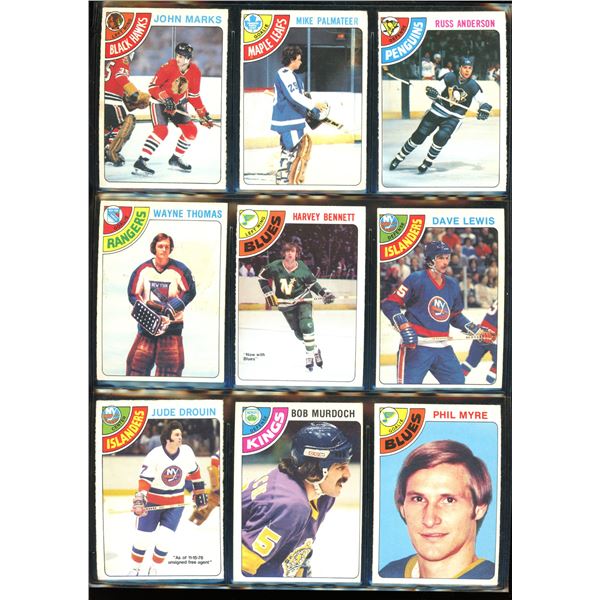 1978-79 OPC O-Pee-Chee Lot Of 9 Vintage Cards Various Teams & Players