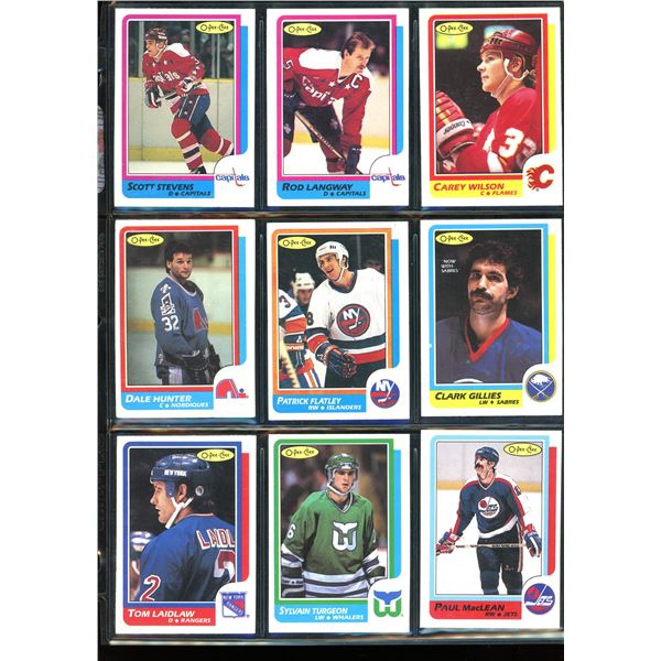 1986-87 OPC O-Pee-Chee Lot Of 9 Vintage Cards Various Teams & Players