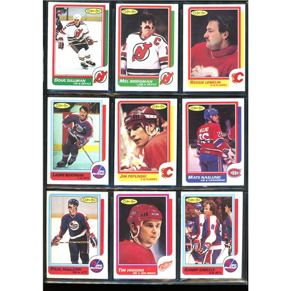 1986-87 OPC O-Pee-Chee Lot Of 9 Vintage Cards Various Teams & Players