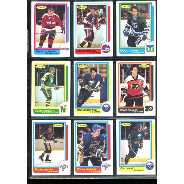 1986-87 OPC O-Pee-Chee Lot Of 9 Vintage Cards Various Teams & Players
