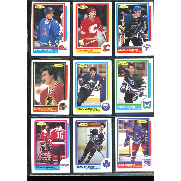 1986-87 OPC O-Pee-Chee Lot Of 9 Vintage Cards Various Teams & Players