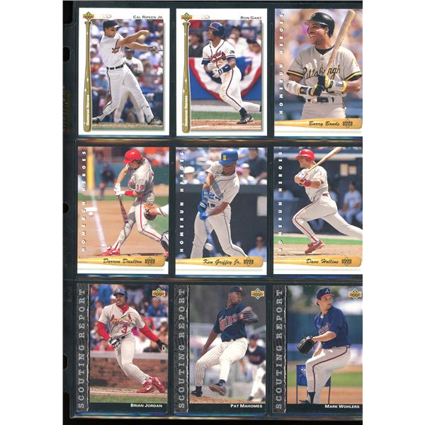 Lot of 9 Various Baseball Cards Various Teams & Players