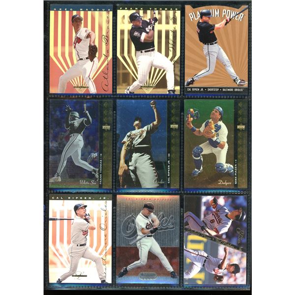 Lot of 9 Various Baseball Cards Various Teams & Players