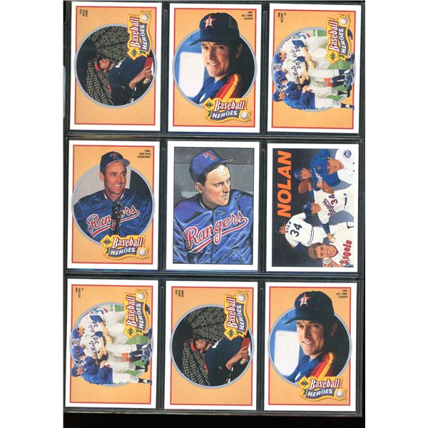Lot of 9 Various Baseball Cards Various Teams & Players
