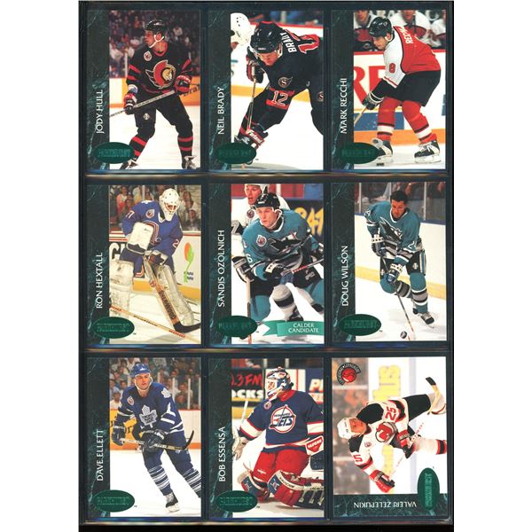 Lot of 9 Parkhurst Emerald Hockey Cards Various Teams & Players
