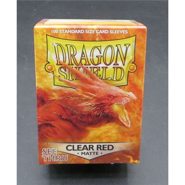 New Dragon Shield Clear Red Matte Sleeves (100ct)