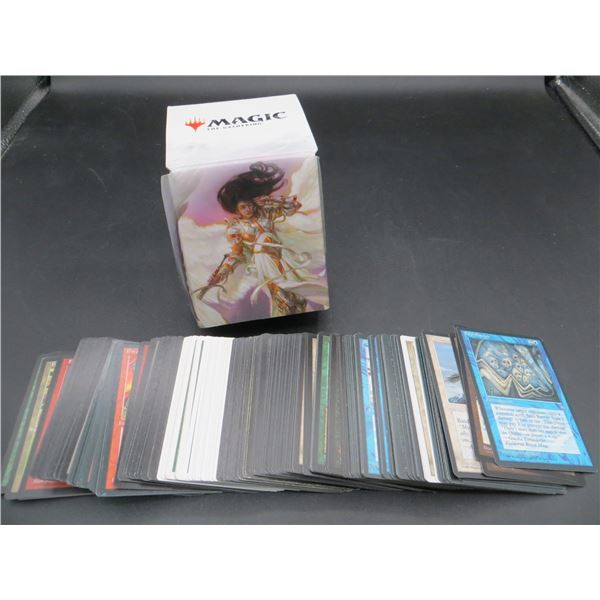 200 Vintage Donated Magic The Gathering Cards Various Sets & Colors in Deck Box