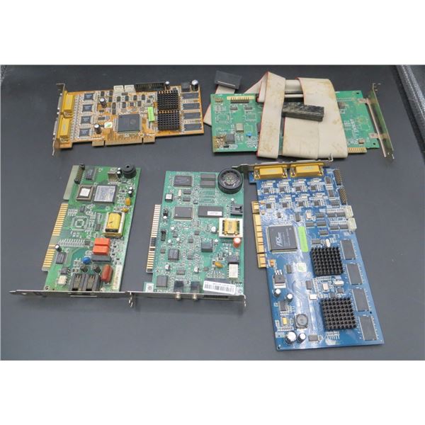 Lot Of Vintage Computer Cards Scrap? Gold? Silver?