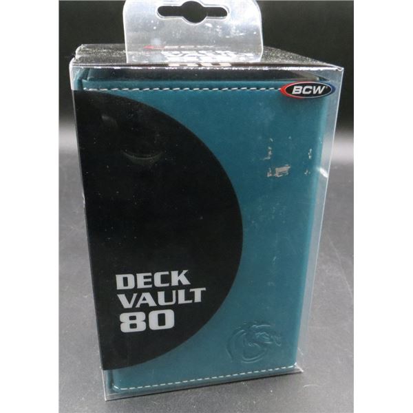 New BCW Teal 80 Card Deck Vault