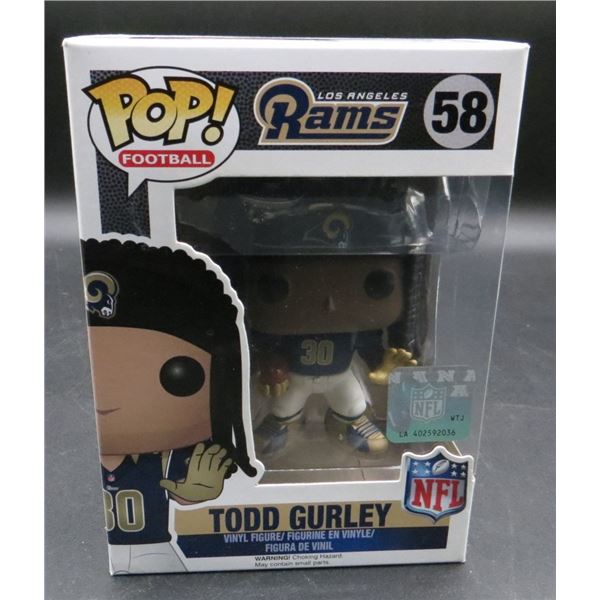 New Funko Pop Football Todd Gurley LA Rams #58 BV $30