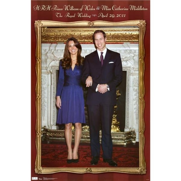 New Sealed Royal Wedding Wall Poster 22" x 34"
