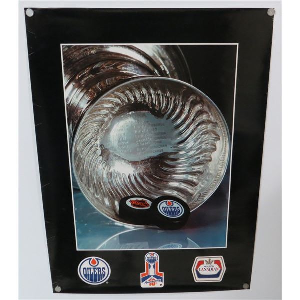 Edmonton Oilers 10th Anniversary Molson Canadian Poster 18" x 24"