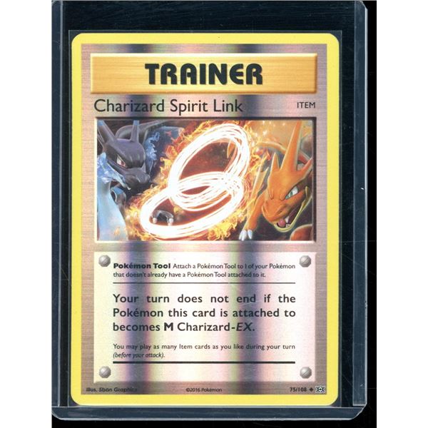 Pokemon Charizard Spirit Link - 75/108 - Uncommon Reverse Holo Evolutions