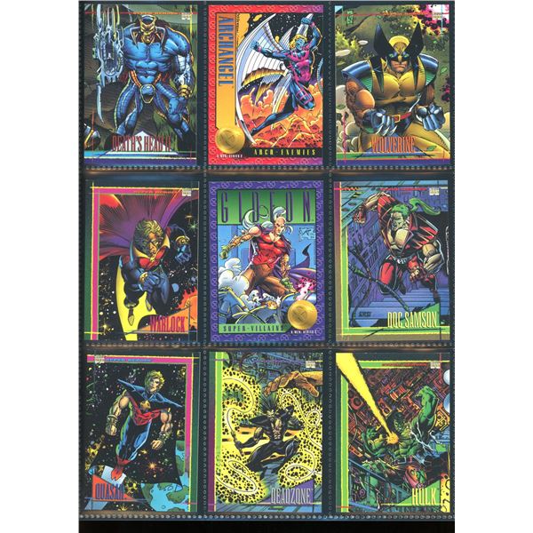 Lot Of 9 Various Marvel Collector Cards