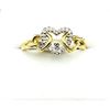 Image 2 : 10KT YELLOW GOLD NATURAL DIAMOND (0.10CT) HEART SHAPE RING, SIZE 8, W/A $1775.00. DIAMOND IS THE BIR