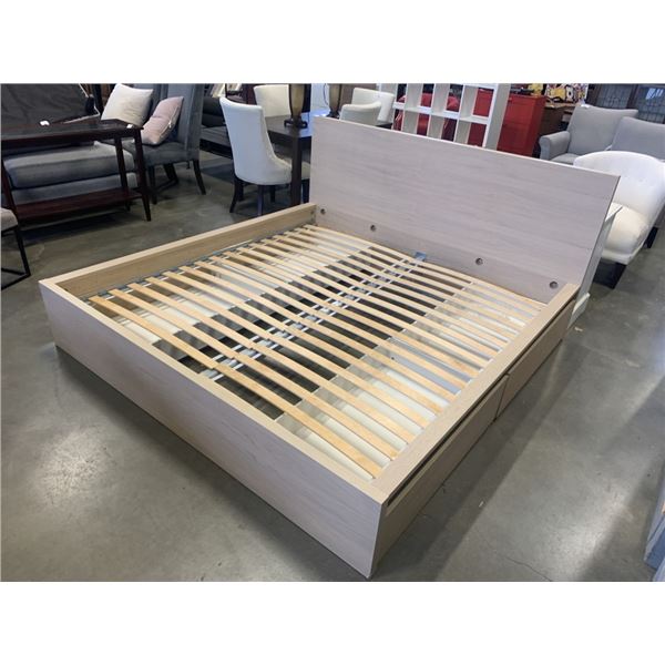 IKEA KING SIZE PLATFORM BED FRAME