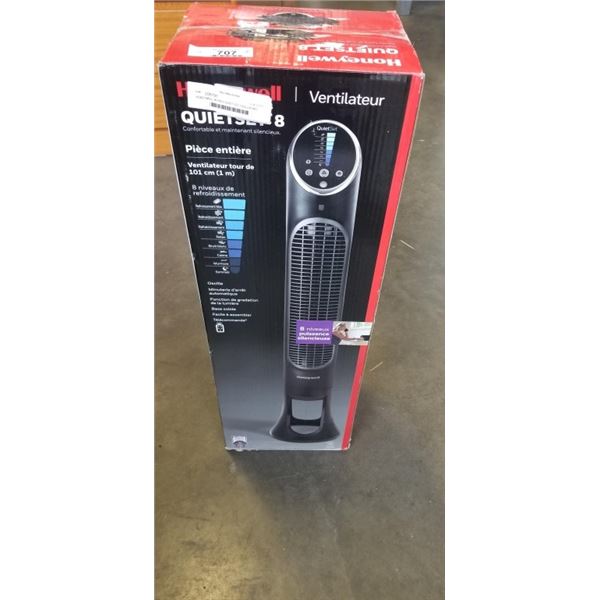 HONEYWELL 40 INCH QUIET SET OSCLLATING TOWER FAN - TESTED WORKING, RETAIL $189