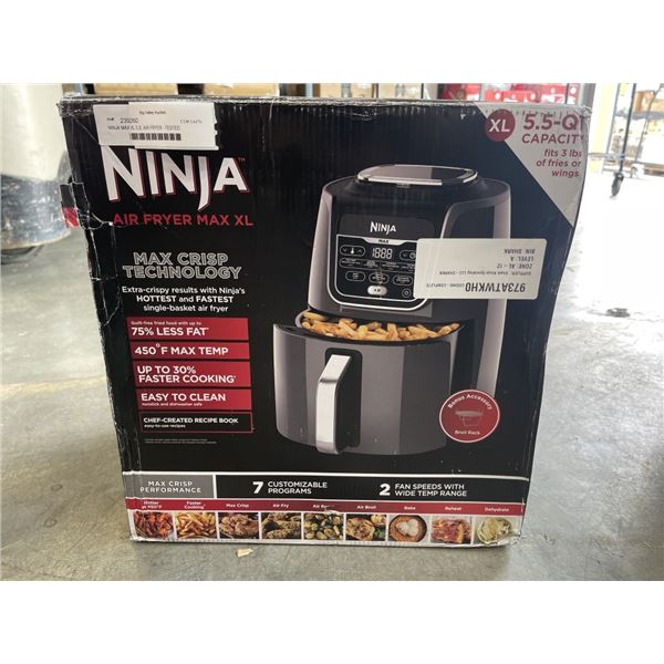 NINJA MAX XL 5.2L AIR FRYER - TESTED WORKING, RETAIL $249