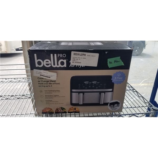 BELLAPRO 4L AIR FRYER - TESTED WORKING, RETAIL $199