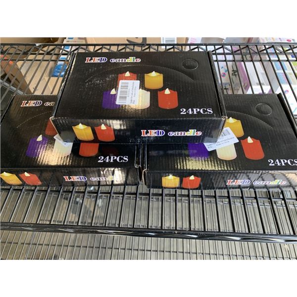 NEW LED CANDLES, FLAMELESS, 24 PCS/BOX