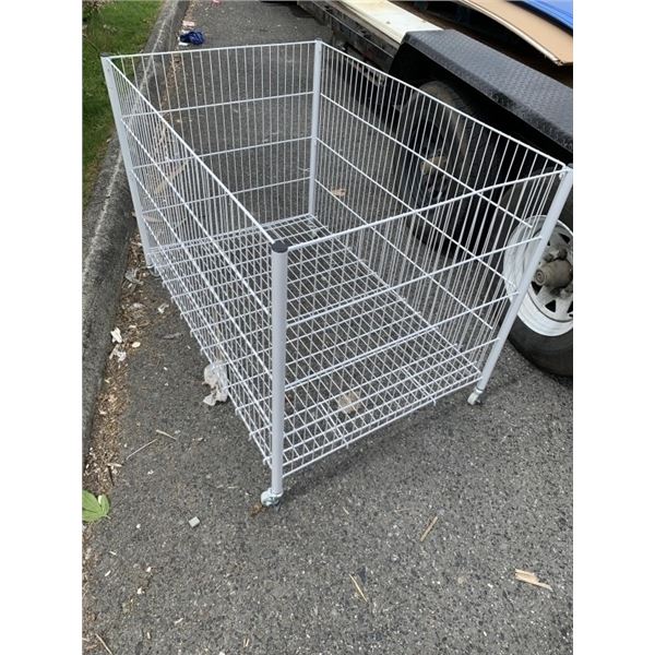 WIRE FOLDING BIN 46" X 30” X 36”