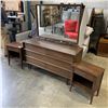 Image 1 : 'HANOVER' BY PEPPLARS FURNITURE DRESSER AND TWO NIGHT STANDS
